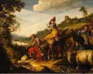 Lastman Pieter Abraham on the Road to Canaan  - Hermitage